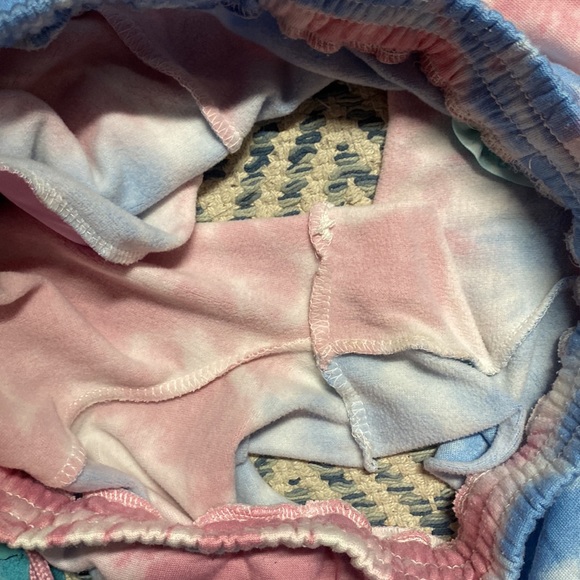 Miss Posh | M | Crop Top Hoodie and Shorts Tye Dye Comfy Set - Picture 10 of 11